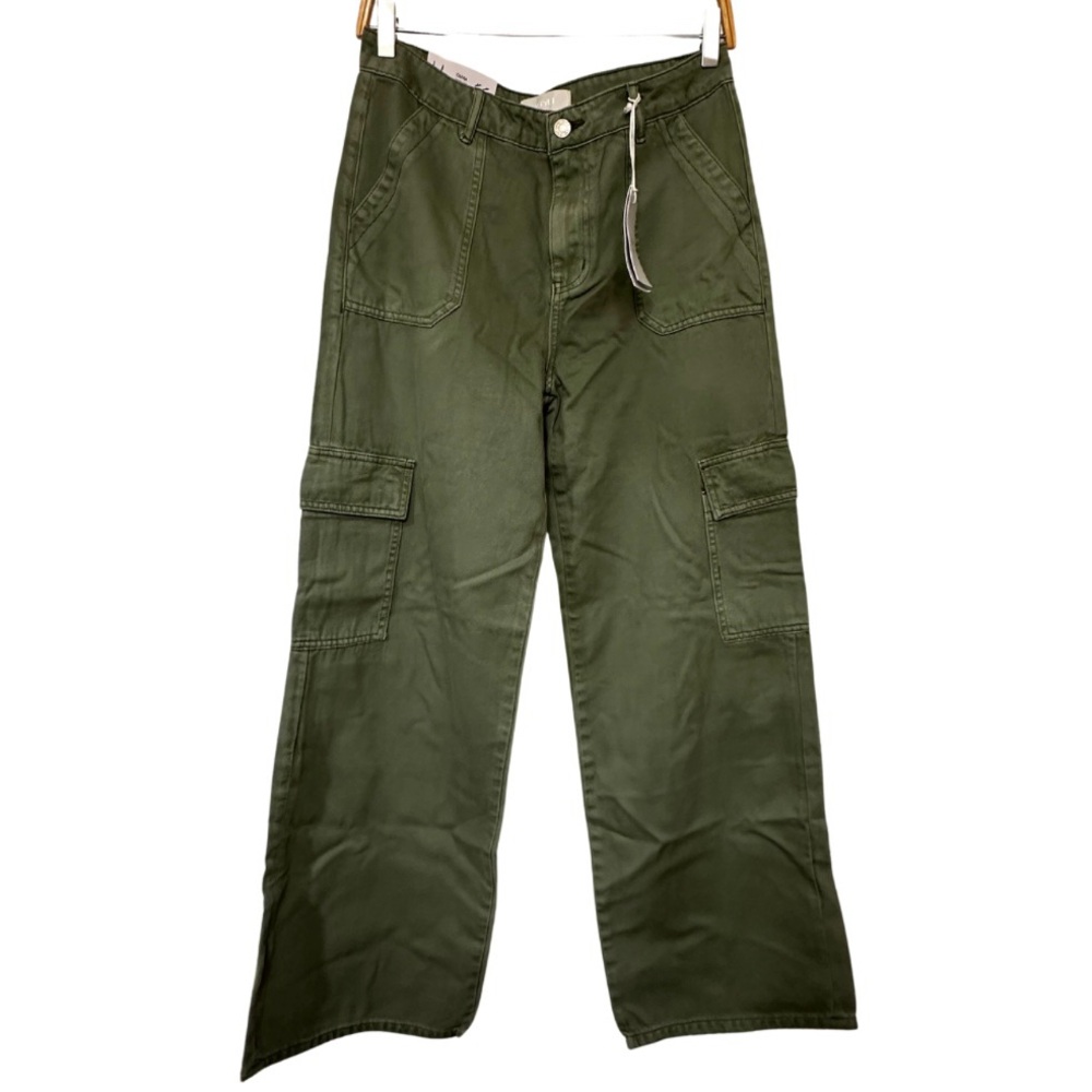 Vervet by Flying Monkey Olivia High Rise Wide Leg Cargo Jeans Size 29